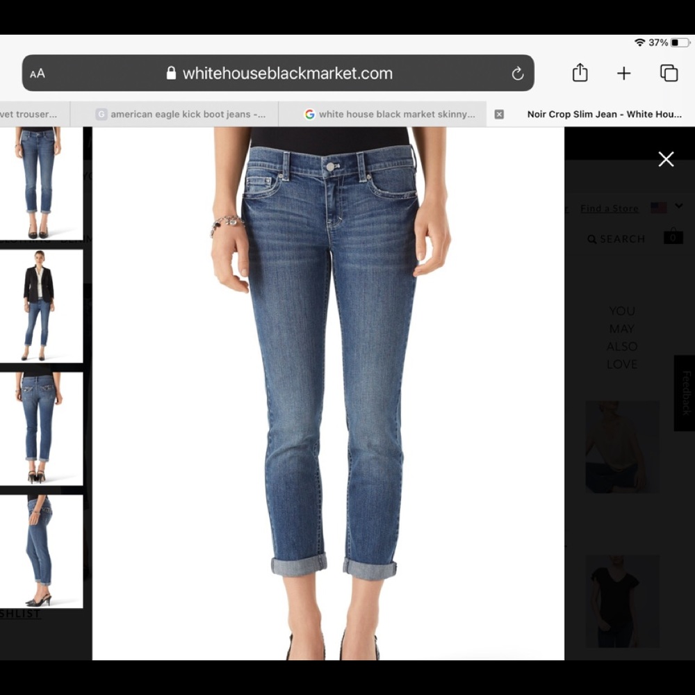 Whitehouse black Market skinny noir jean